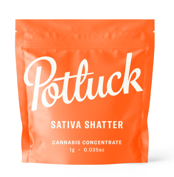 Potluck - Sativa Shatter - cannabis Concentrate | Hush Cannabis Club Canada