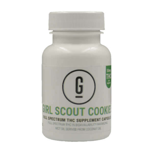 GRASS – THC Capsules – Girl Scout Cookies – 50mg | Hush Cannabis Club Canada