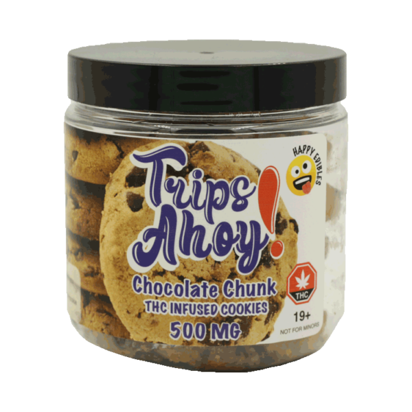 Trips Ahoy – Chocolate Chunk THC Infused Cookies – 500mg | Hush Cannabis Club Canada