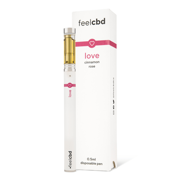 FeelCBD – Love – Dispsable CBD Vape Pen 0.5ml | Hush Cannabis Club Canada