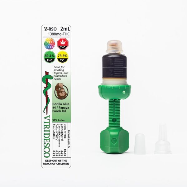 Viridesco – THC / RSO – Gorilla Punch – 2ml | Hush Cannabis Club Canada