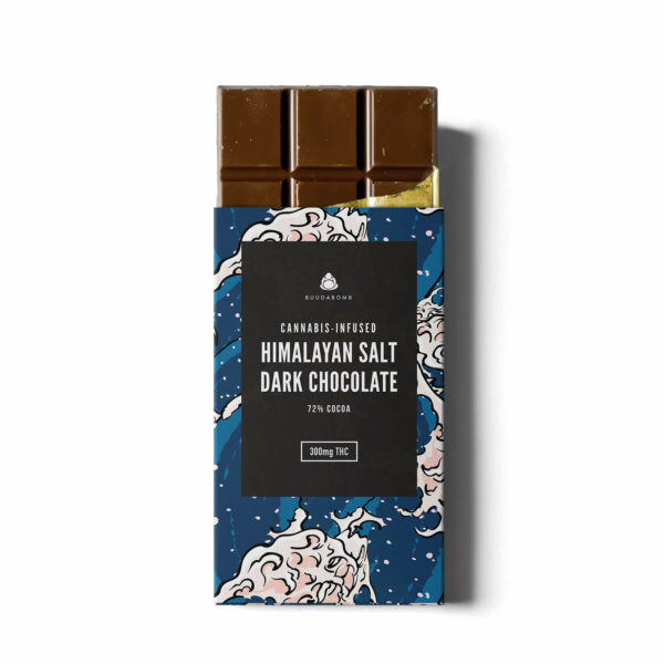 Buudabomb – Himalayan Salt Dark Chocolate – 300mg THC | Hush Cannabis Club Canada