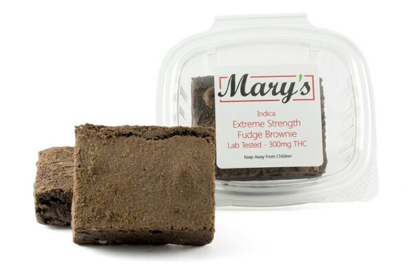 Mary’s Medibles – Extreme Strength Fudge Brownie – 300mg THC (Indica) | Hush Cannabis Club Canada