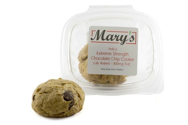 Mary’s Medibles – Extreme Strength Chocolate Chip Cookie – 300mg THC (Indica) | Hush Cannabis Club Canada