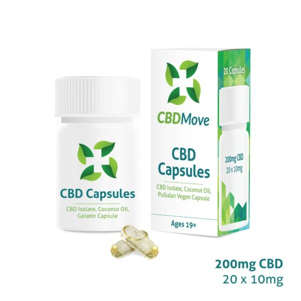 CBD Move – CBD Capsules – 200mg CBD | Hush Cannabis Club Canada