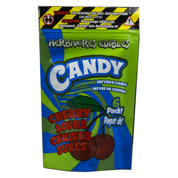 Herbivores Edibles – Cherry Sours Gummies | Hush Cannabis Club Canada