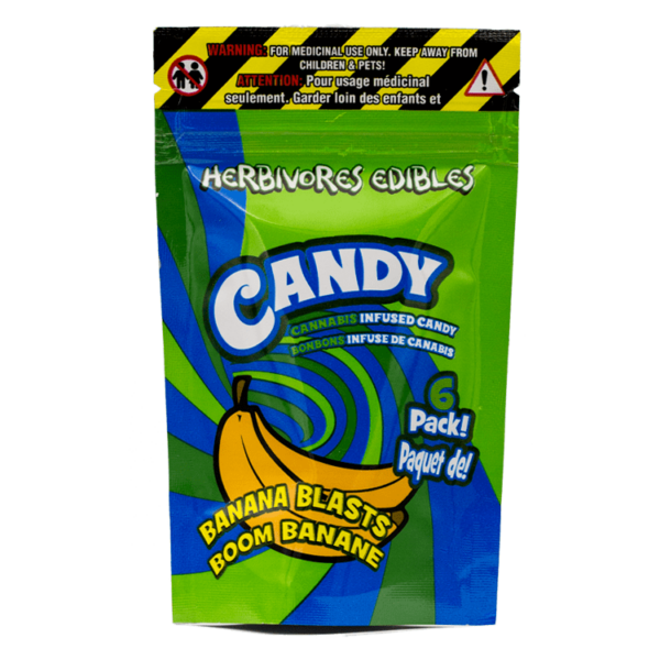 Herbivores Edibles – Banana Blasts Gummies | Hush Cannabis Club Canada