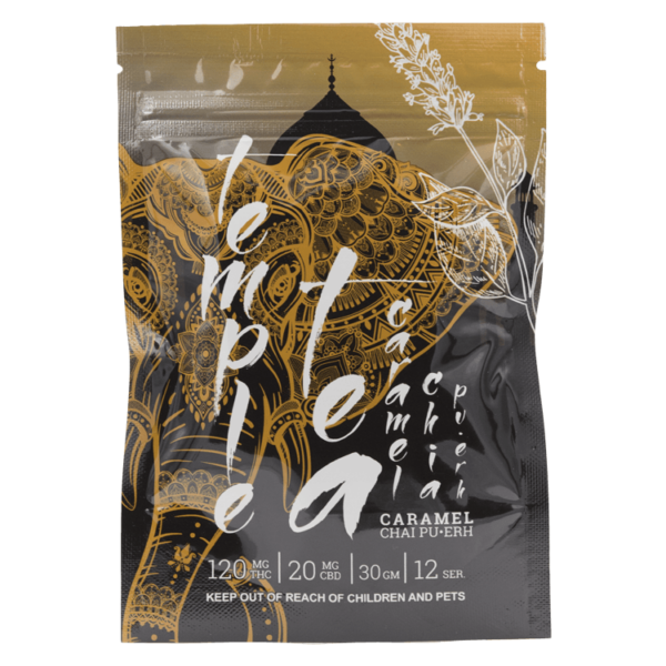 Temple Tea – Caramel Chai Pu-Erh 120mg THC | Hush Cannabis Club Canada
