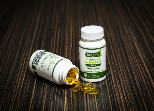 Baked Edibles -Indica Cannoil Capsules 5mg | Hush Cannabis Club Canada