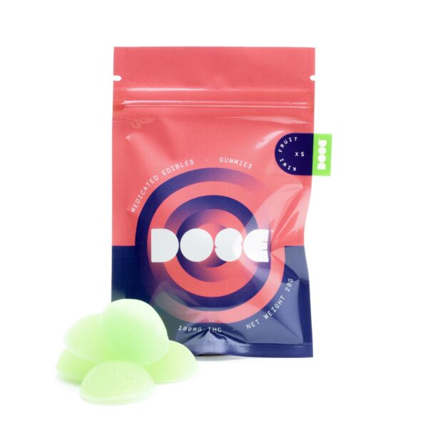 Dose Edibles Gummies – Kiwi Fruit | Hush Cannabis Club Canada