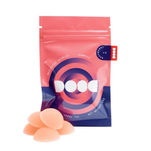 Dose Edibles Gummies – Raspberry | Hush Cannabis Club Canada