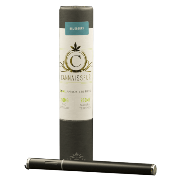 Cannaisseur – Disposable THC Distillate Pen – Blueberry 0.5ml | Hush Cannabis Club Canada