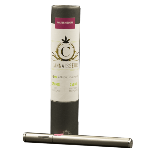 Cannaisseur – Disposable THC Distillate Pen – Watermelon 0.3ml | Hush Cannabis Club Canada