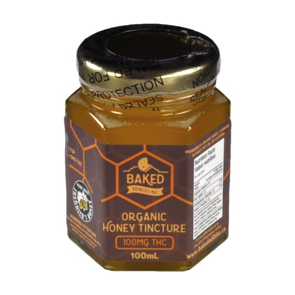 Baked Edibles – Organic Honey Tincture 100mg THC | Hush Cannabis Club Canada