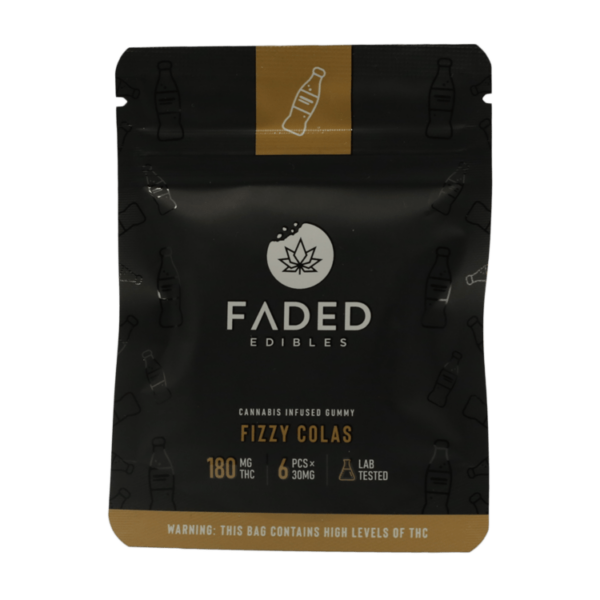 Faded Edibles – Fizzy Colas – 180mg | Hush Cannabis Club Canada