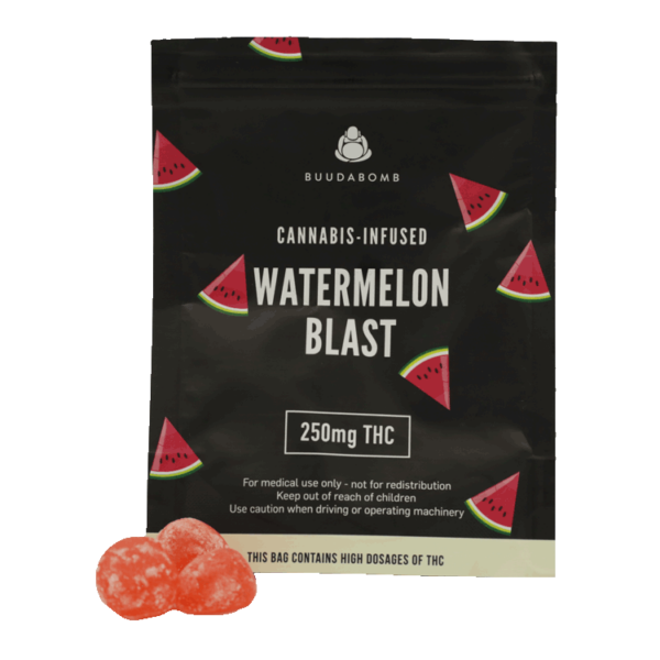 Buudabomb – Watermelon Blast – 250mg | Hush Cannabis Club Canada