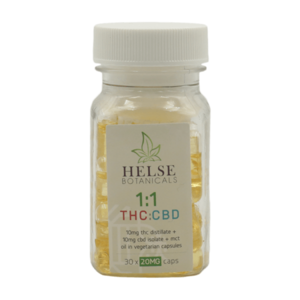 Helse Botanicals – 1:1 THC/CBD Capsules | Hush Cannabis Club Canada