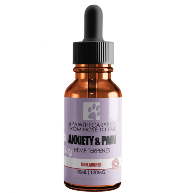 Apawthecary Pets – Anxiety & Pain Tincture – Unflavoured 120mg | Hush Cannabis Club Canada