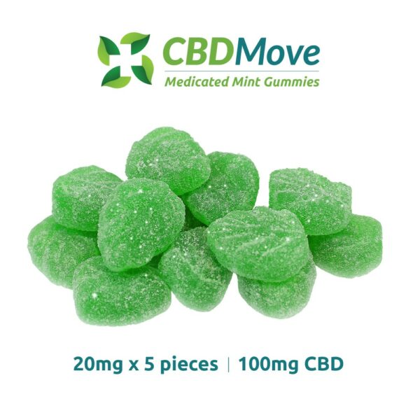 CBD Move – CBD Gummies – Mint Leaves – 100mg | Hush Cannabis Club Canada