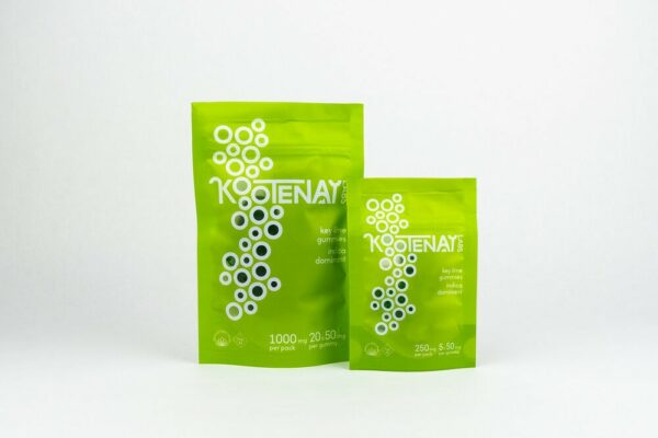 Kootenay Labs – Indica Gummies – Key Lime – 250mg THC | Hush Cannabis Club Canada