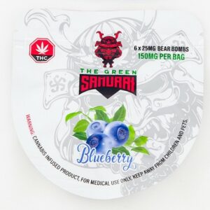 The Green Samurai – Blueberry Gummies – 150mg | Hush Cannabis Club Canada