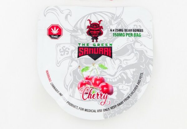 The Green Samurai – Cherry Gummies – 150mg | Hush Cannabis Club Canada