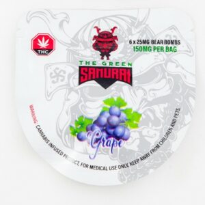 The Green Samurai – Grape Gummies – 150mg | Hush Cannabis Club Canada