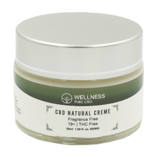 Wellness Pure CBD – Natural Creme – 500mg | Hush Cannabis Club Canada