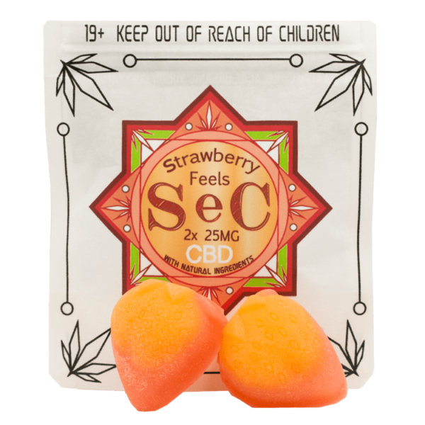 SEC – Strawberry Feels CBD – 50mg | Hush Cannabis Club Canada