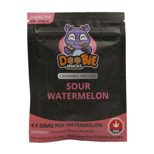 Doobie Snacks – CBD Sour Gummy Bears – 150mg CBD | Hush Cannabis Club Canada