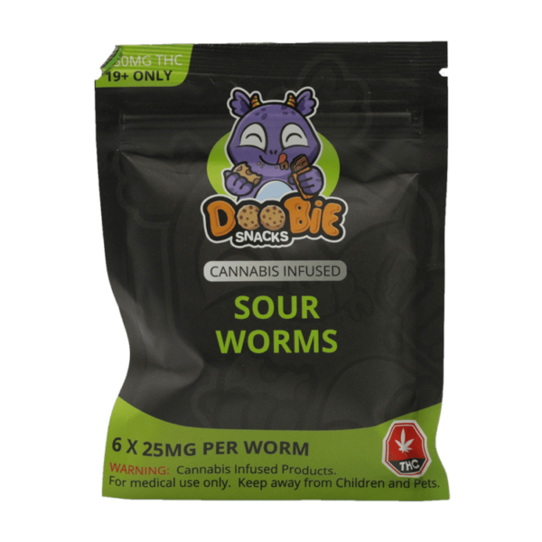 Doobie Snacks – CBD Sour Gummy Bears – 150mg CBD | Hush Cannabis Club Canada