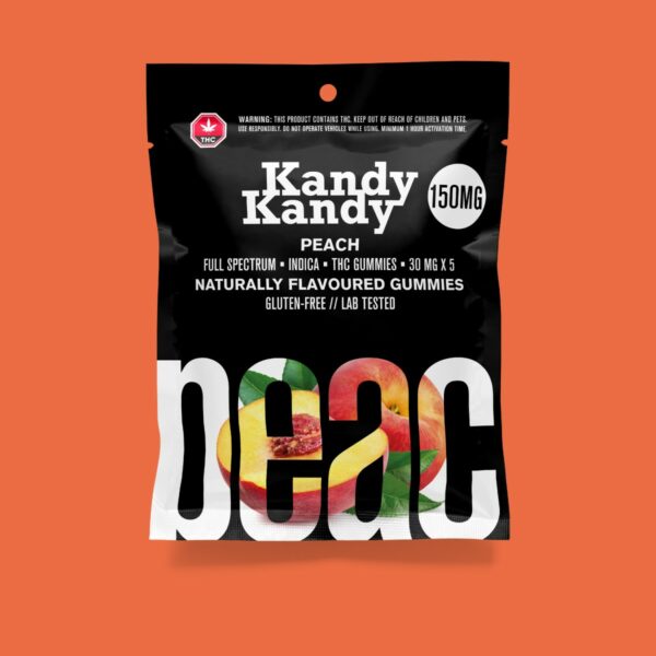 Kandy Kandy – Peach Gummies | Hush Cannabis Club Canada