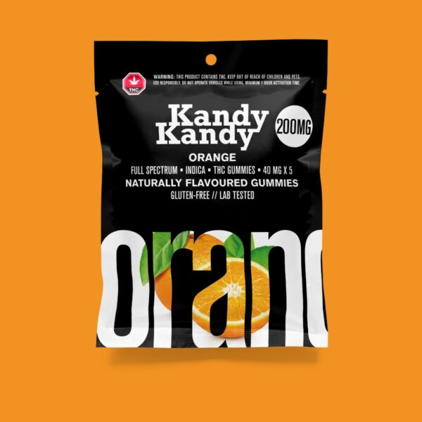 Kandy Kandy – Orange Gummies | Hush Cannabis Club Canada