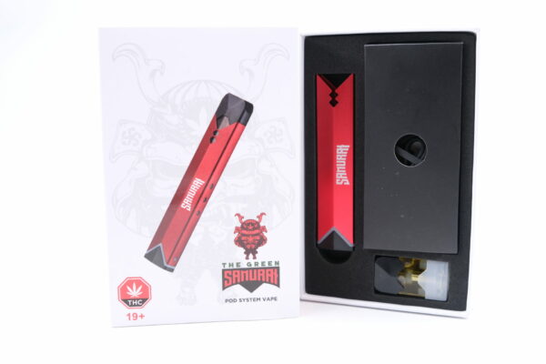 The Green Samurai – LED Vape Kit – 1ml THC | Hush Cannabis Club Canada