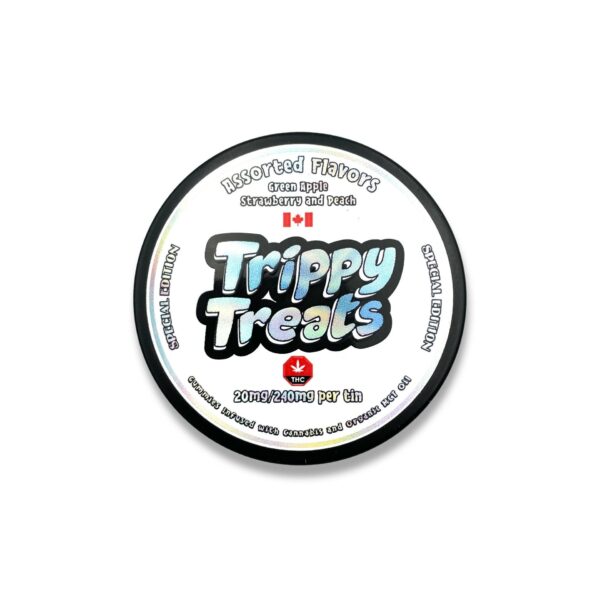 Trippy Treats – Assorted Flavour Gummies – 400mg THC | Hush Cannabis Club Canada