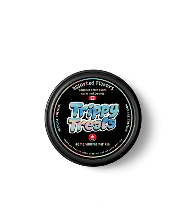Trippy Treats – Assorted Flavour Gummies – 400mg THC | Hush Cannabis Club Canada