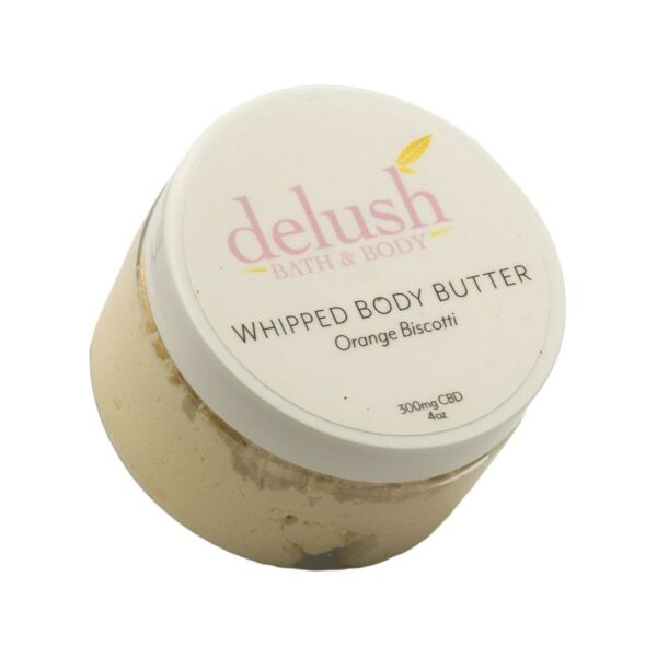 Delush Bath and Body – Whipped Body Butter – Orange Dreamsicle 300mg CBD | Hush Cannabis Club Canada
