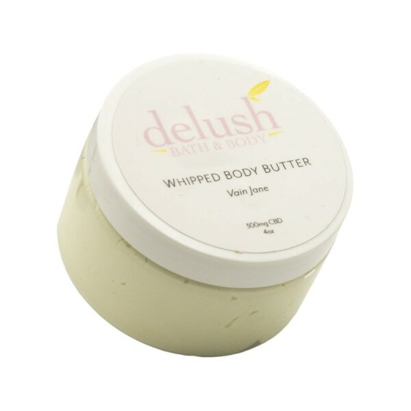Delush Bath and Body – Whipped Body Butter – Vain Jane 300mg CBD | Hush Cannabis Club Canada