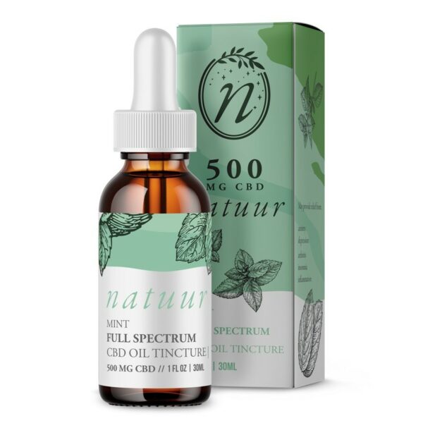 Natuur – Full Spectrum CBD Oil Tincture – Mint | Hush Cannabis Club Canada