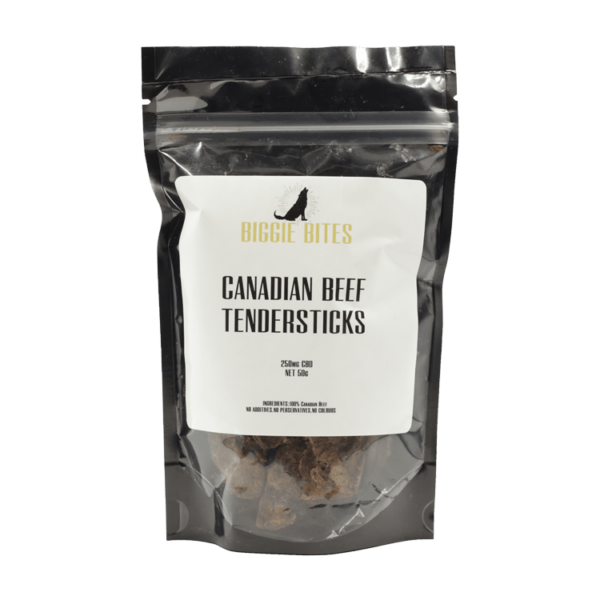 Biggie Bites – Canadian Beef Tendersticks – 250mg CBD | Hush Cannabis Club Canada