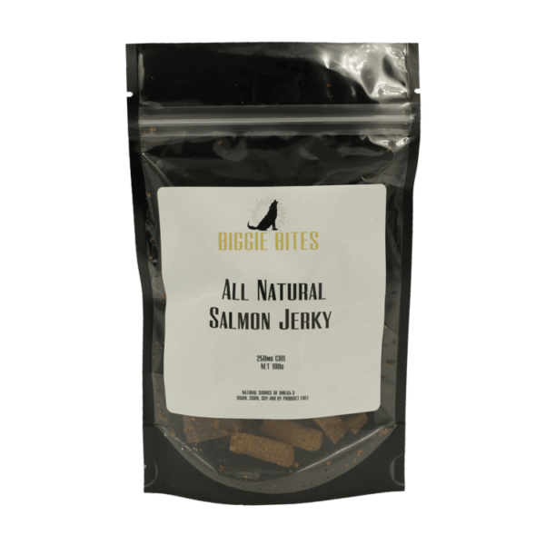 Biggie Bites – All Natural Salmon Jerky – 250mg CBD | Hush Cannabis Club Canada