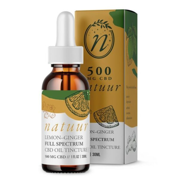 Natuur – Full Spectrum CBD Oil Tincture – Lemon Ginger – 1000mg | Hush Cannabis Club Canada