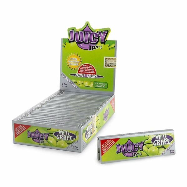 Juicy Jay’s – Hemp Papers (1.25 inch) – White Grape | Hush Cannabis Club Canada