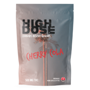 High Dose – cannabis Infused Gummies – Cherry Cola – 500mg/1500mg | Hush Cannabis Club Canada