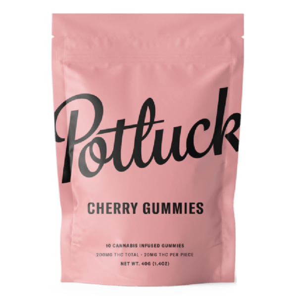 Potluck Extracts – Cherry Gummies – 200mg THC | Hush Cannabis Club Canada