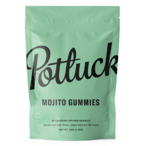 Potluck Extracts – Mojito Gummies (1:1) – 100mg THC / 100mg CBD | Hush Cannabis Club Canada