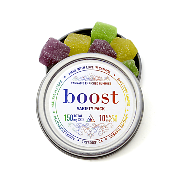 Boost – CBD Variety Pack Gummies – 150mg | Hush Cannabis Club Canada