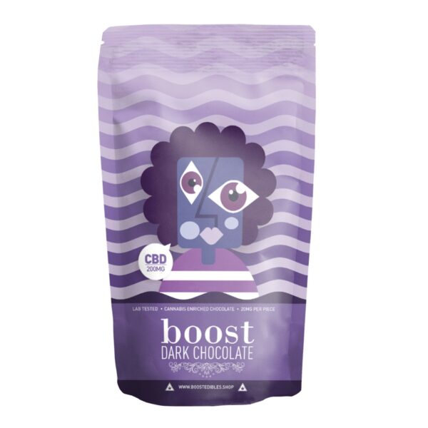 Boost – THC Dark Chocolate Bars – 200mg | Hush Cannabis Club Canada