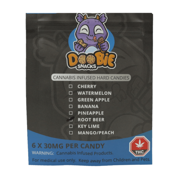 Doobie Snacks – Hard Candies – 180mg THC | Hush Cannabis Club Canada