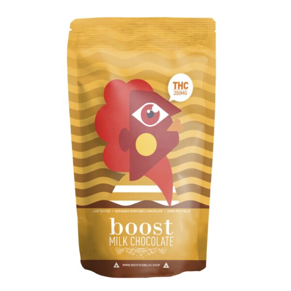 Boost – THC Dark Chocolate Bars – 200mg | Hush Cannabis Club Canada